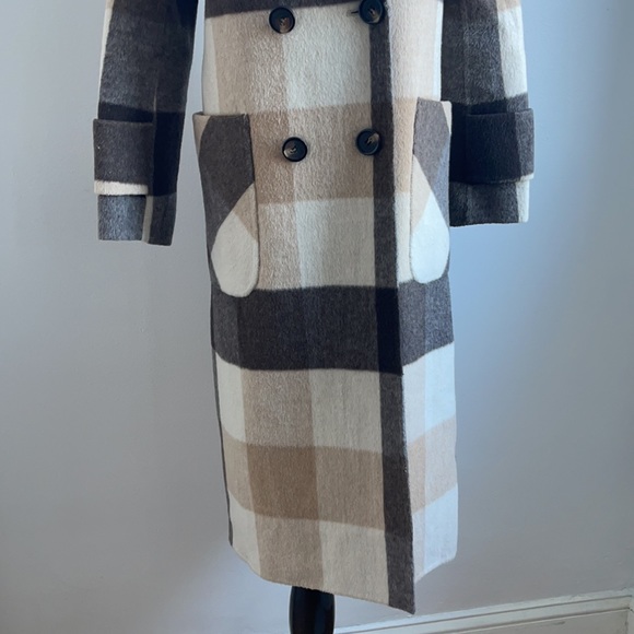 Women’s plaid check double-sided wool  coat - Picture 11 of 16
